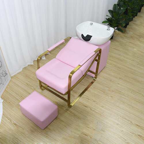 美发理发店专用洗头床家用简约冲水床新款纯色沙龙床直销