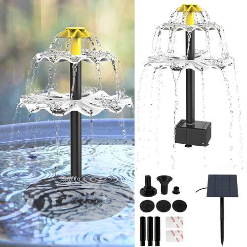 Solar Water Pump Fountain Garden Decor DIY Solar Fountain Pu