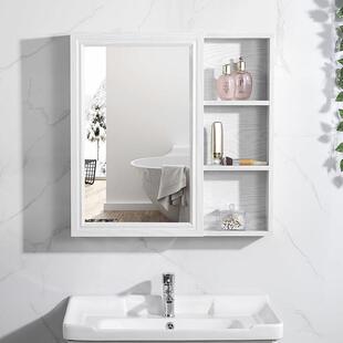 Bathroom toilet mirror cabinet with rack cupboard mirror跨境
