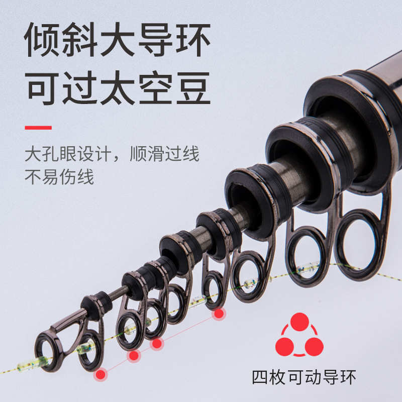 硬节杆导碳素竿滑超轻竿超矶矶光漂环长新大远投威套装钓竿矶大
