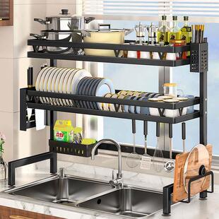 large bowl Strong shelf rack dish drop kitchen Rack Tier