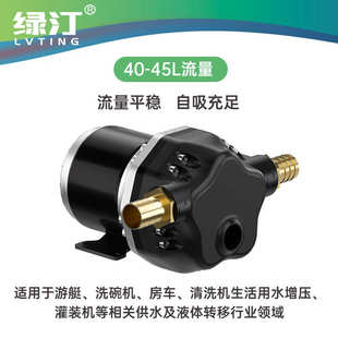 亚马逊12v24v48v60v直流电动自吸隔膜泵生活增压抽水泵40升流量
