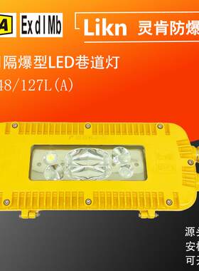 长方形款井下隔爆工矿灯DGS48/127L(A)煤矿用防爆型LED巷道照明灯