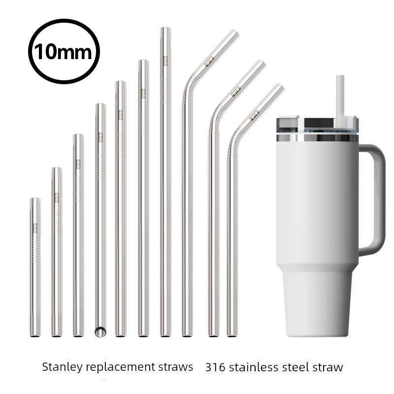 316不锈钢吸管食品级耐高温适用Stanley冰霸杯保温杯替换配件吸管
