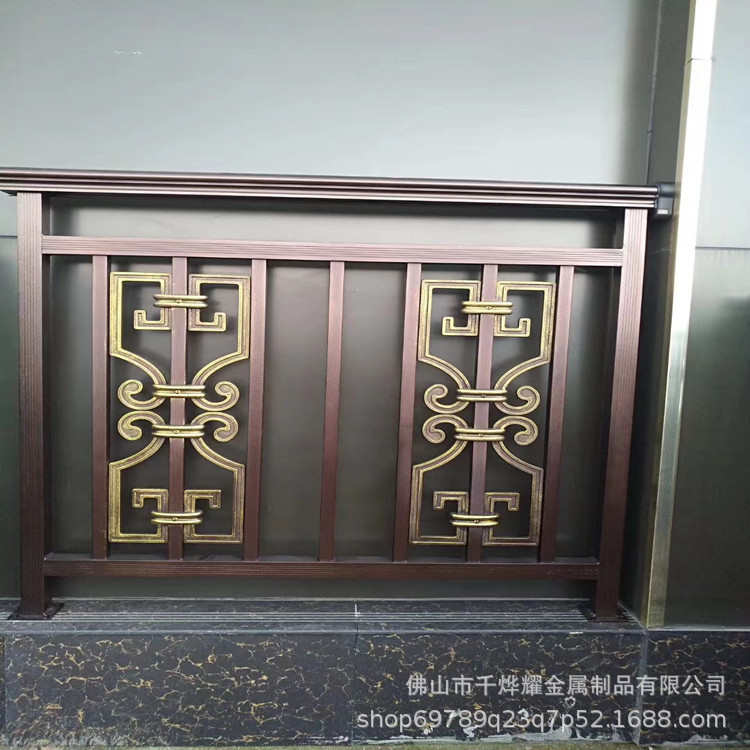 阳台廊栅栏围栏庭院 院子别墅铝护栏花园院墙铝合金连小区艺栏杆