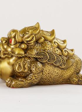 铜霸王金蟾蟾蜍摆件摆铜金件铜蟾金蟾铜金金蝉三足金429蟾蜍铜元