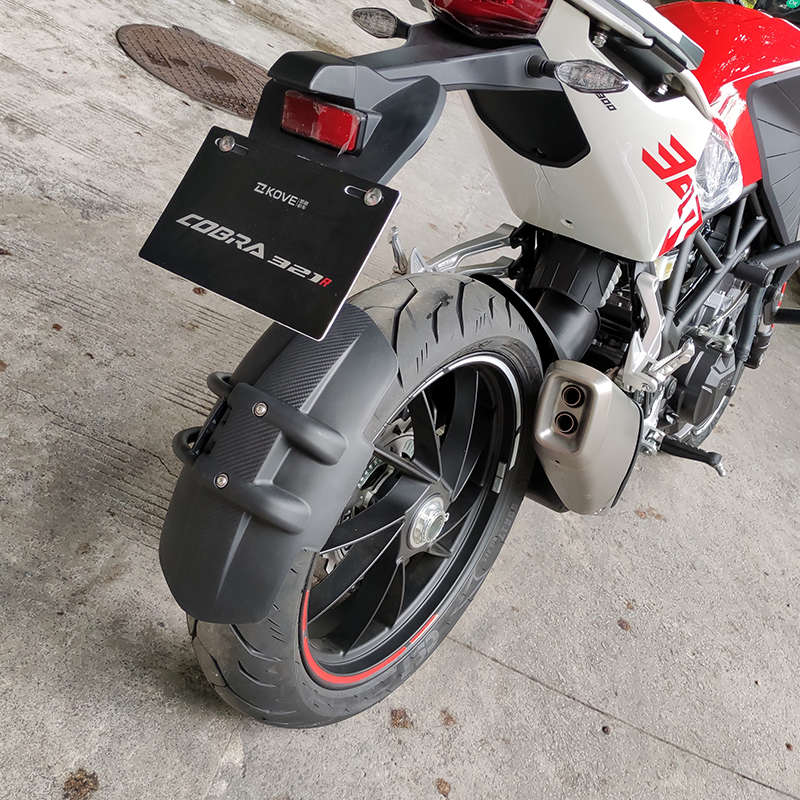 适用于凯越321R摩托车后挡泥板挡水板加长前挡泥瓦ZF300改装配件