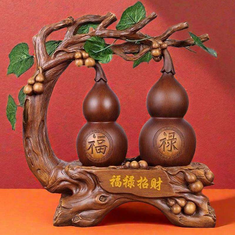 家庭招财葫芦摆件工艺品家用旺宅室内装饰品客厅玄关办公室家居用