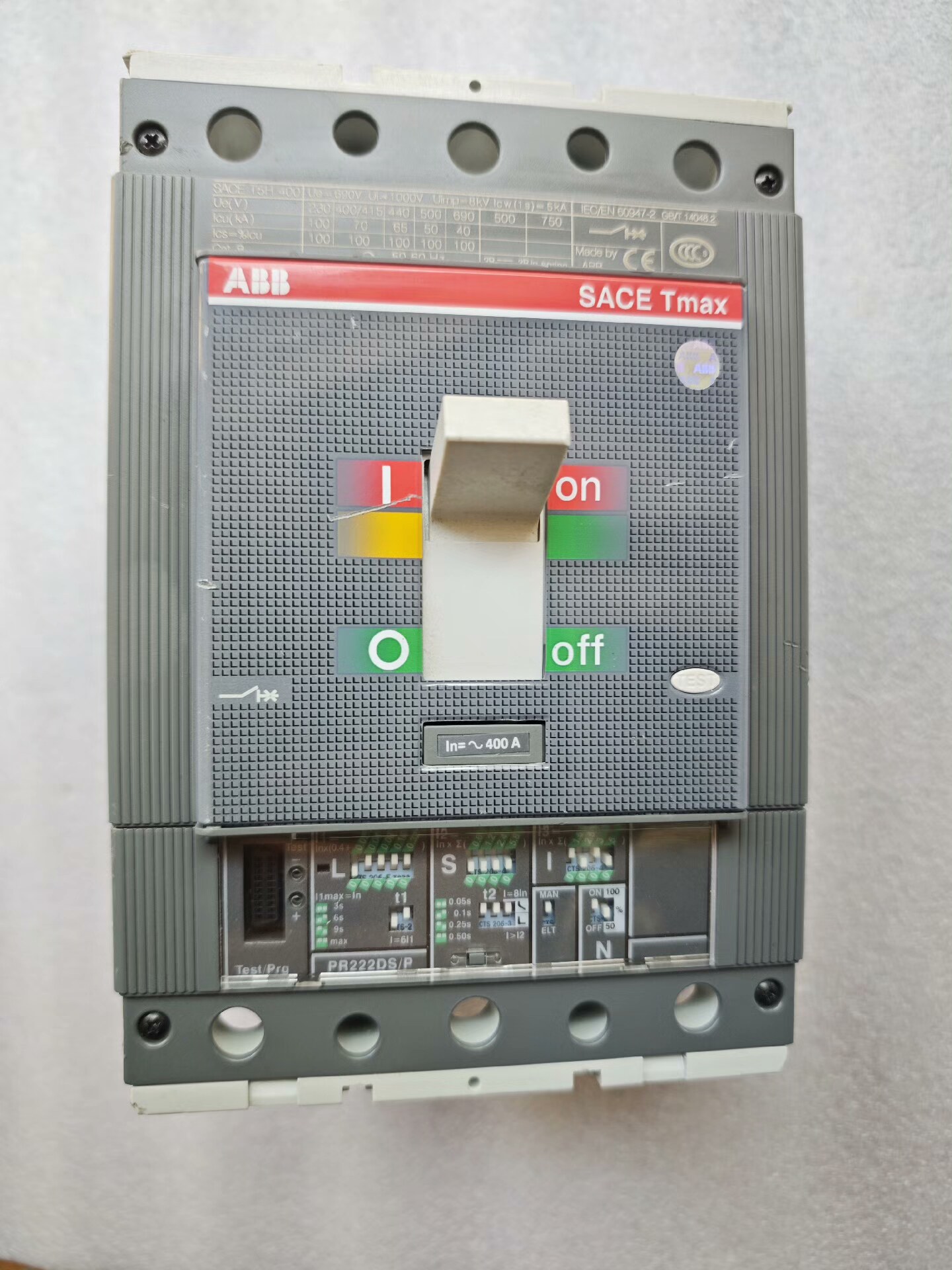 ABB电子塑壳断路器 T5H400