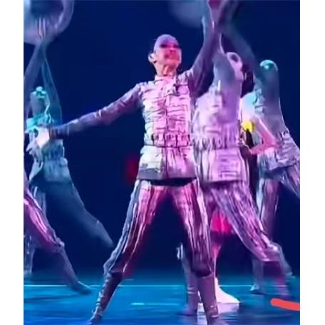 高档小河式灯节儿童舞蹈演服装国表庆红小学生红色爱中国表演服装