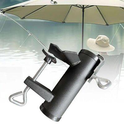 Outdoor Umbrella Clamp Stand Beach Parasol Mount Parasol