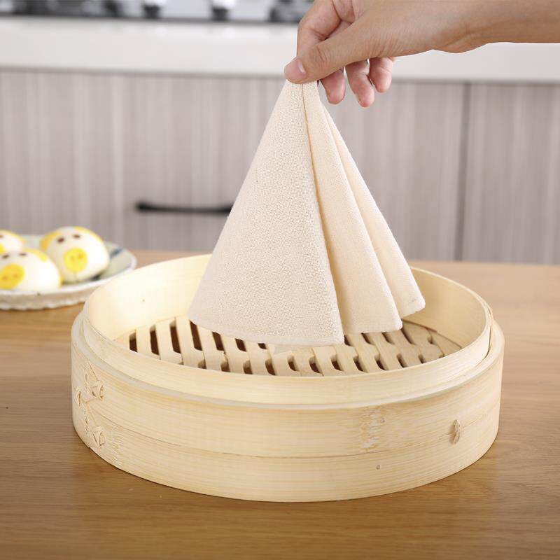 不沾蒸笼布纯棉纱布屉布蒸包子馒头饺子垫圆形厨房棉布锅垫过滤布