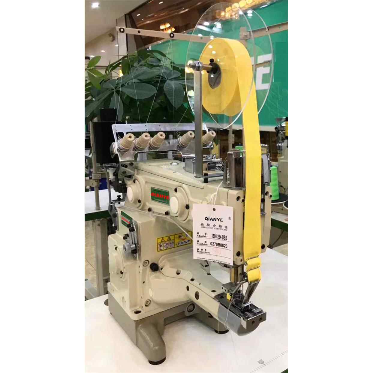 1针50QY-1500Z0贴条三针五线四机六线加长嘴车冚猪车筒式绷缝机