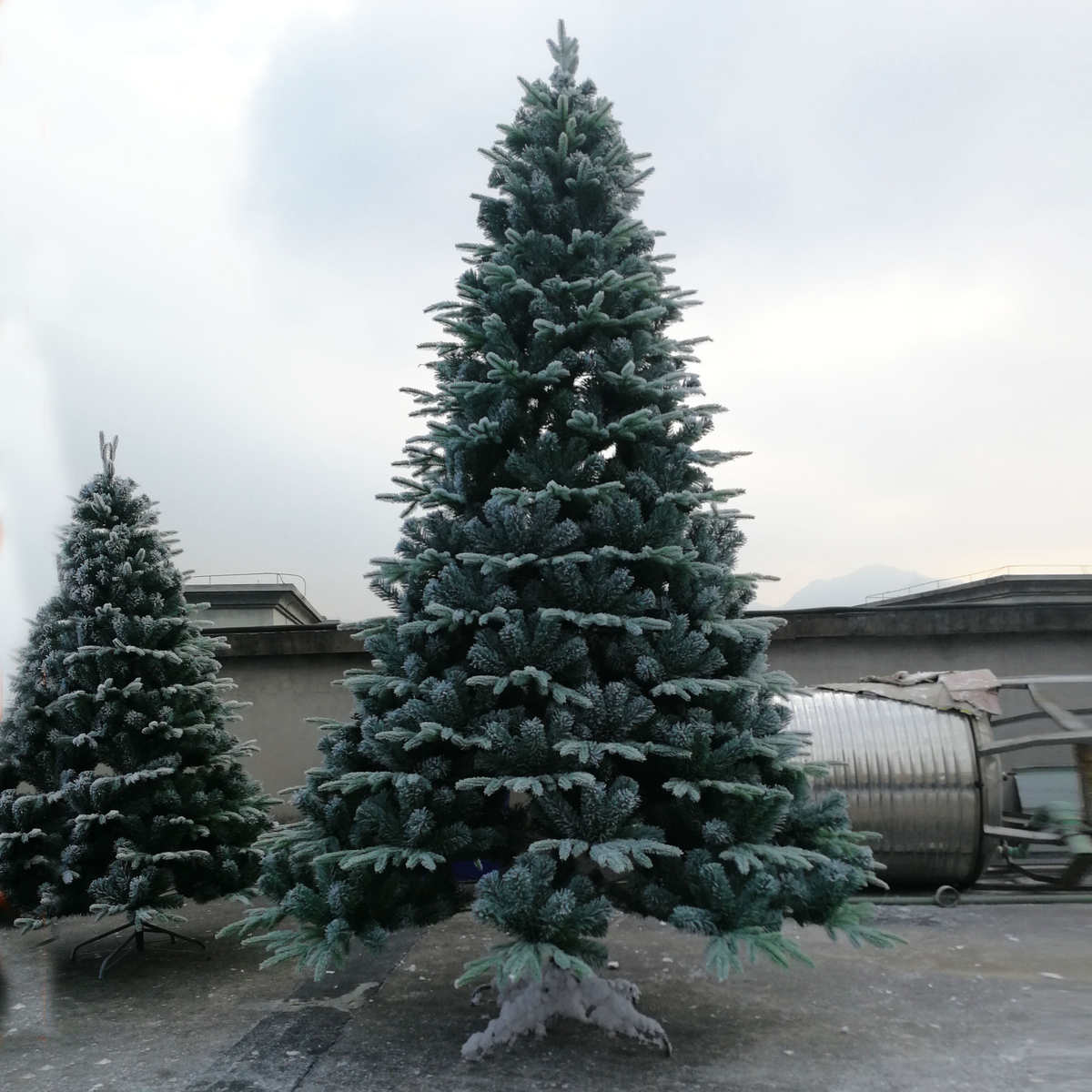 圣诞树家用植绒树套餐1.5米1.8米雪花加密圣诞节网红酒店橱窗装