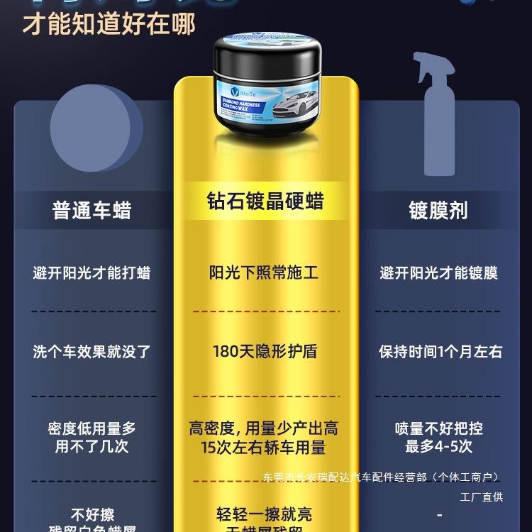 进口镀晶汽车蜡车漆抛光养护上光打蜡黑白色银灰红色通用镀膜瑞配