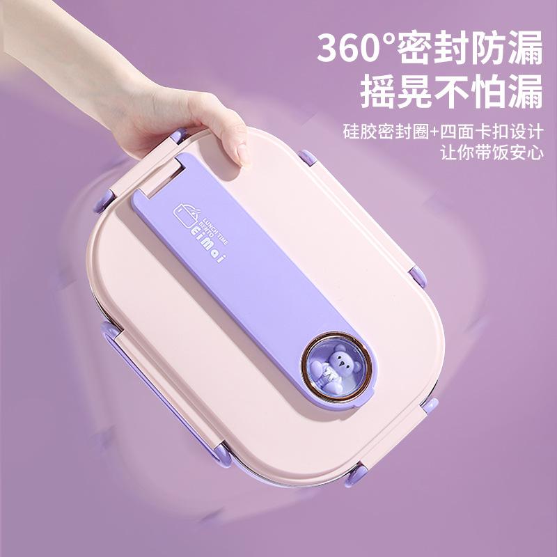 儿童饭盒袋小学生专用长方形便当包防水防油保温袋手提包帆布女孩