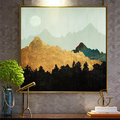 圣壁S-1303仕抽象几何卧图样案客厅装饰画板房挂画室玄关过道挂画