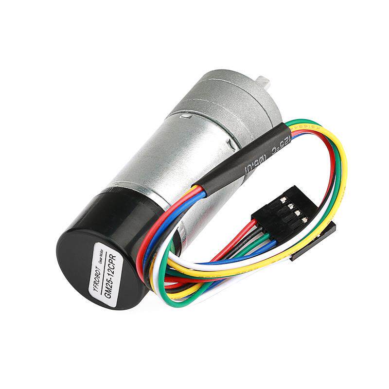 JGA25直流减速电机 带编码器 霍尔测速磁环 大扭力直流马达