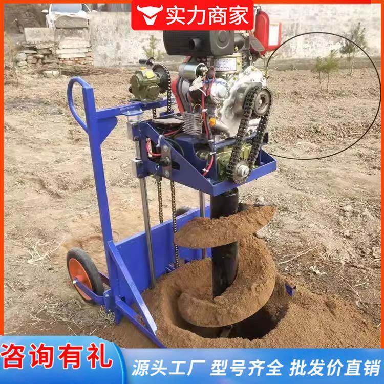 大功率挖树机四冲程汽油镐起树移树挖坑破碎镐破冰机小型地钻机