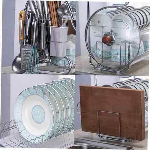 dish drying rack storage kitchen cup holder organizer洗碗架