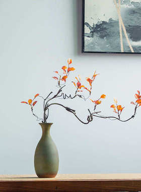 博古架现代古典新小花禅意桌面摆设陶瓷瓶摆件客厅装饰品中式插花