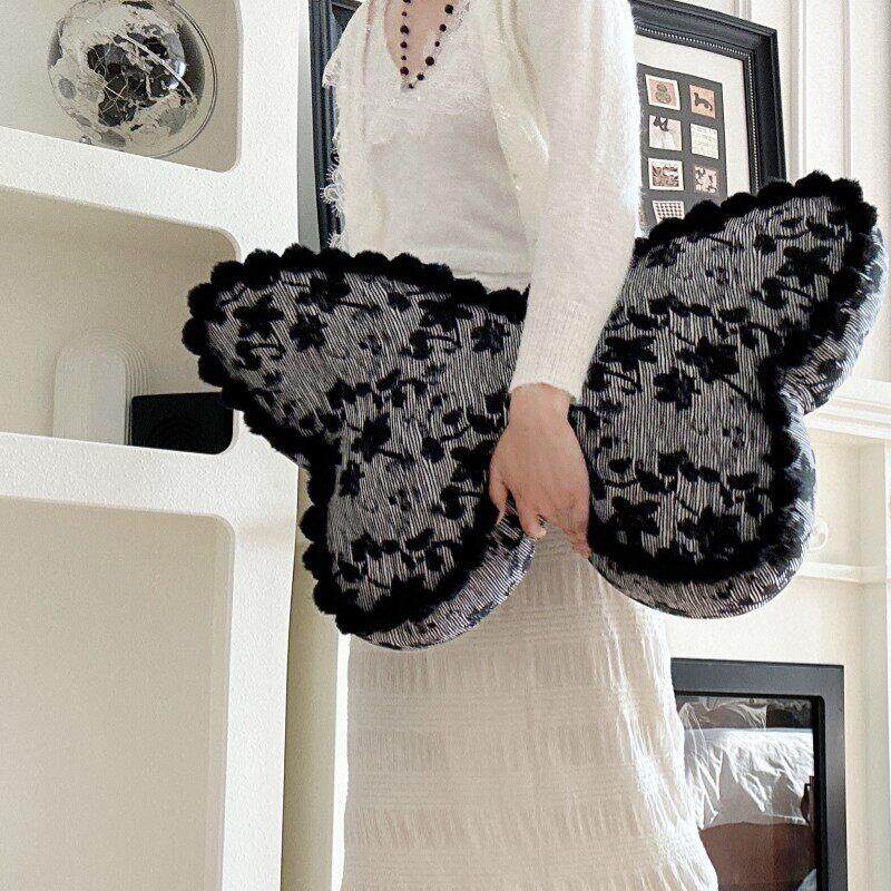 ins风覆古蝴蝶结抱枕客厅沙发装饰靠垫床头靠枕腰枕蒲团垫子礼物