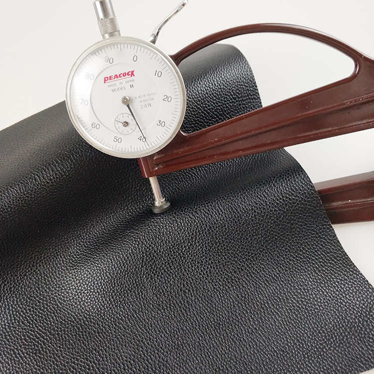 2.0厚超纤荔枝纹pu人造革皮料 箱包鞋材沙发汽车皮革面料