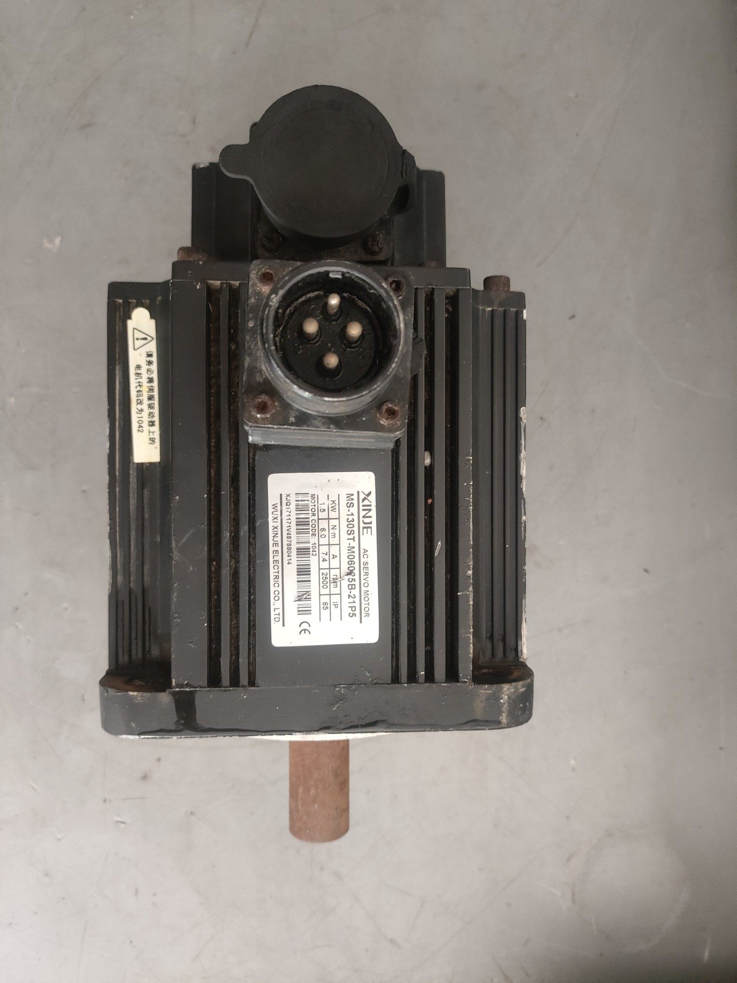 信捷伺服电机MS-130ST-M06025B-21P5带失电