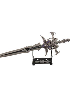 巫妖王武器模型号带霜之大哀伤羊头剑金合金模型属11111摆件展架3