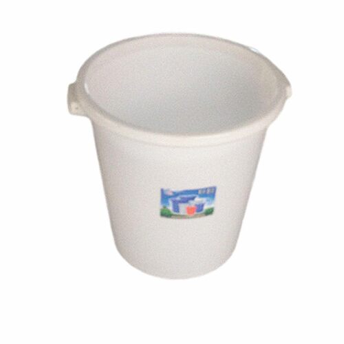 加厚PE水桶全新白色塑料无配盖水桶圆形水桶