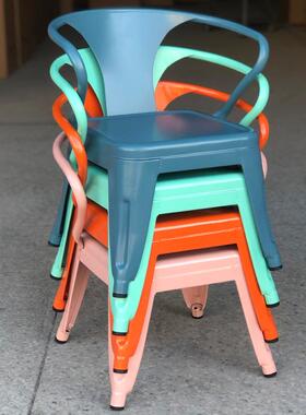 铁艺小儿童椅T3522K工业风小儿童房家具朋友椅超萌子椅子幼儿园扶