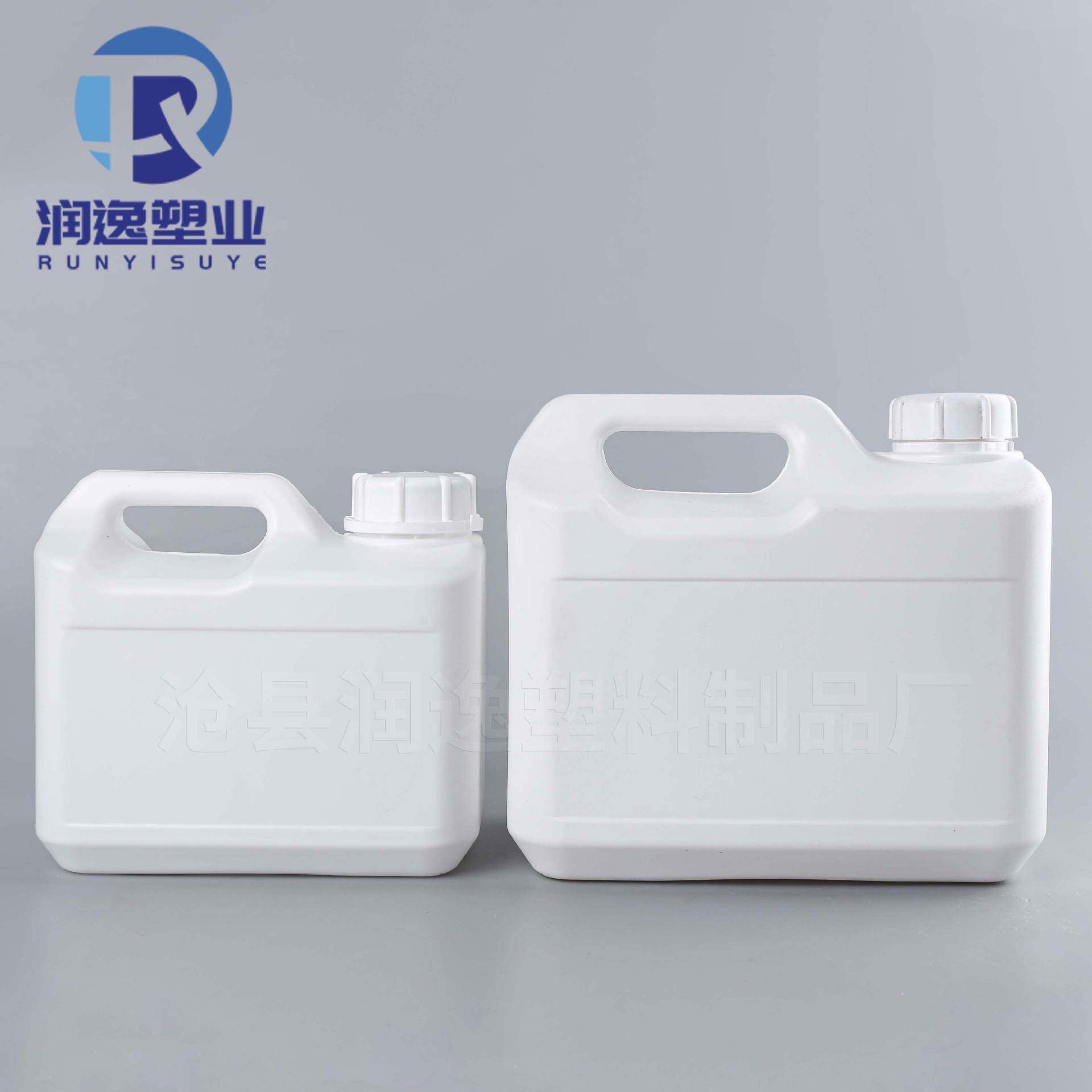 新款5公斤密封桶5升方形塑料桶2.5L加厚堆码桶防胀气桶手提化工壶