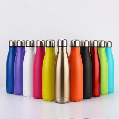 350/500/750/1000ml Double Wall Stainles Steel Water Bottle T