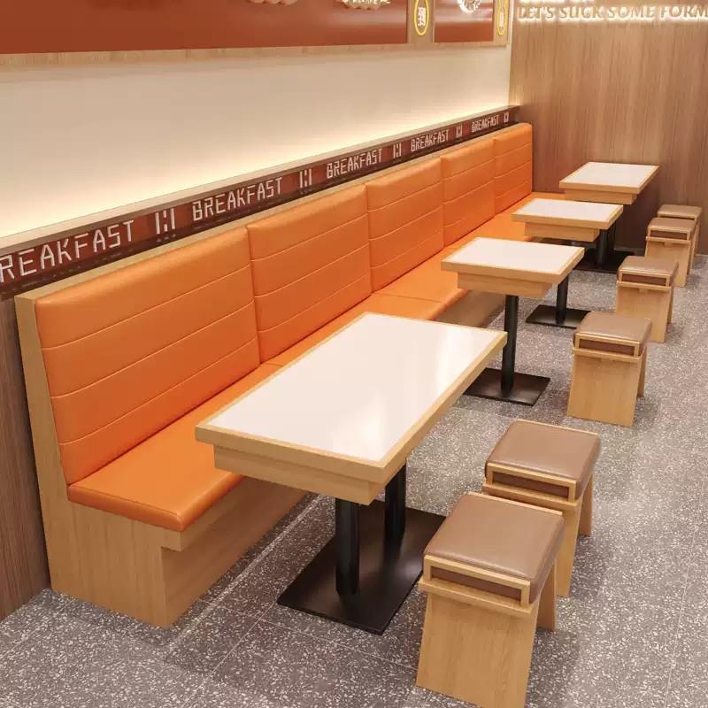 网红西餐厅桌椅组合咖啡厅甜品奶茶店椅子简餐轻食店实木餐椅商用