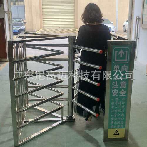 手动机械式单向护栏杆栅门景区项目入口导向通道旋转不锈钢转闸机