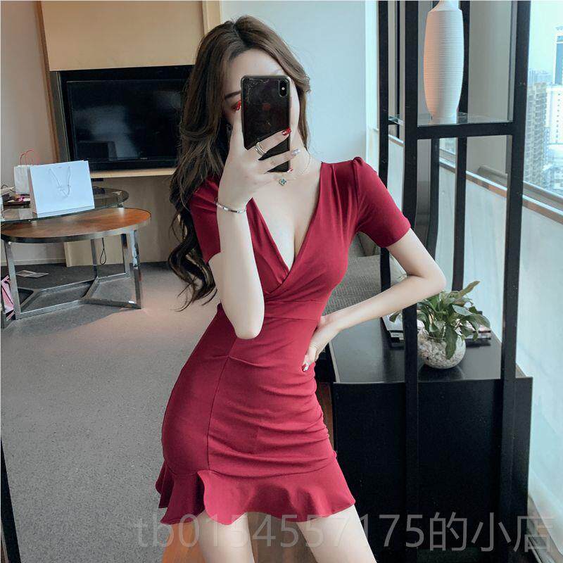 正品性感装夜总店女浴场桑拿按摩技师工作服夜场衣鱼服工装裙连尾