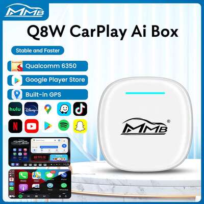 高通6350八核无线carplay转安卓盒子车机互联HDMI车载智能盒子