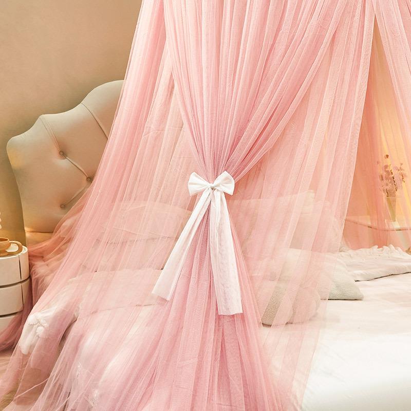 225新款0蚊.帐公主风圆年顶双层纱吊顶宫廷通用SXJ6551.2米15米2