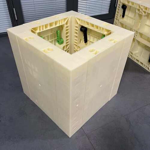 60*60厘米塑钢模板建筑塑料模板方柱弧形异形8公分塑料模板厂家