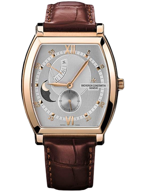 [9.8新拍卖]江诗丹顿手表男手动机械18k玫瑰金83080/000R