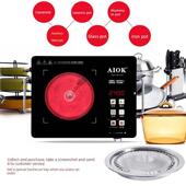 家用智能电陶炉2400W大功率爆炒不挑锅光波电磁炉三环火力电陶炉