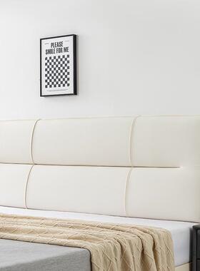 F98TH8JJ床头包猫靠垫新款爪布靠背罩简软约风榻榻米自粘制靠背可