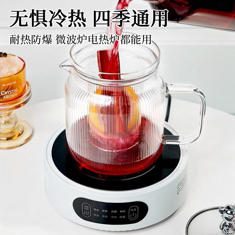 玻璃冷水壶家用食品级储水凉水冷泡壶大容量耐高温凉茶壶凉开水壶