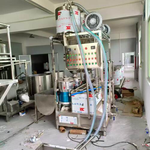 豆制品厂磨浆设备 自动上豆的两连磨浆机 福建地区三连磨浆机