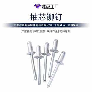 抽芯铆丁卯钉拉柳钉 工厂直销国标铝拉铆钉开口型抽芯铆钉 现货