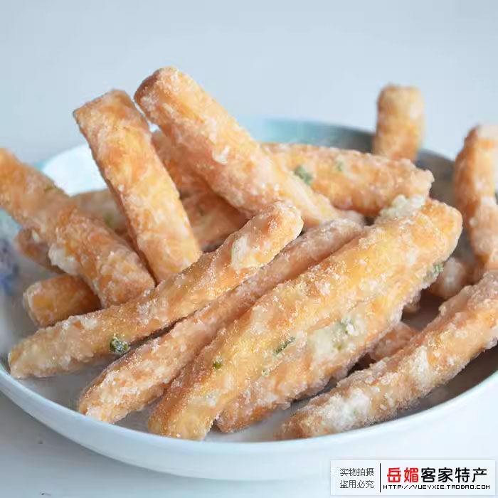 梅县老式兰花根正宗江米条老味道休闲小吃雪花条零食网红糕点250g
