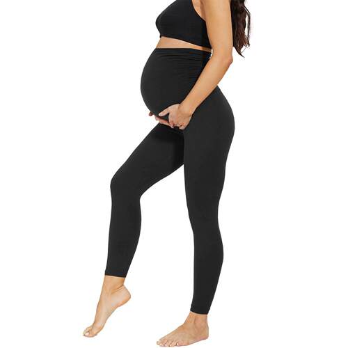 Women'S Maternity Leggings Over The Belly High Waisted Yoga