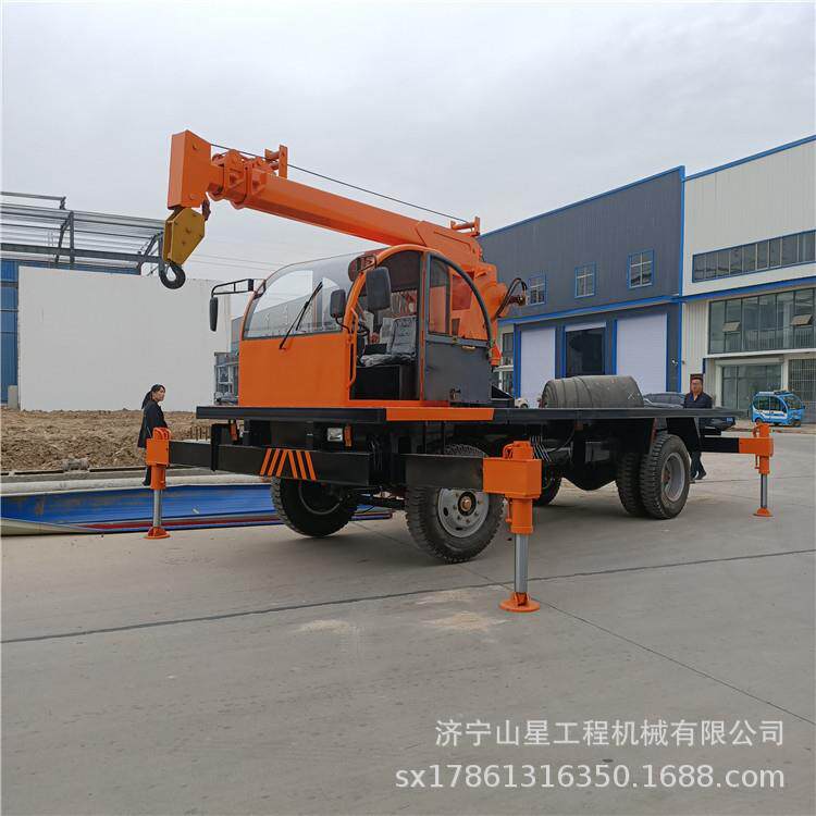 60度旋转轮式随车吊8吨吊重运输自卸车城乡建设园林绿化可用