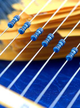 100pcs1/4W金属膜电阻1R~1M100R220R1K2.2K4.7K10K100K