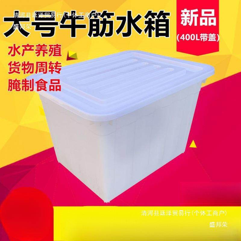 大号牛筋塑料水箱长方形水箱加厚大号牛筋盆水产养殖周转泡瓷砖桶